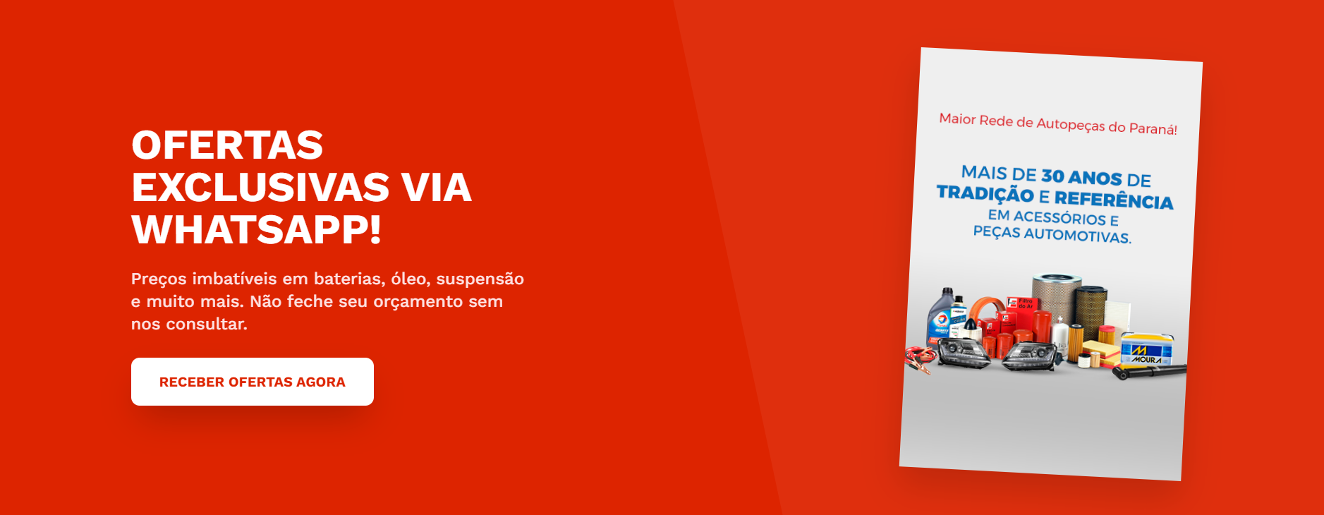 Ofertas exclusivas via WhatsApp - Alvorada Autopeças